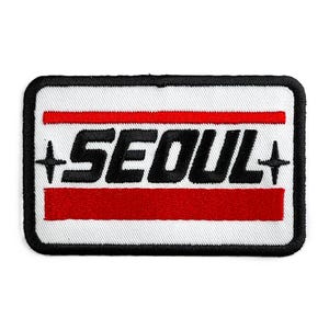 Rumi&#39;s Seoul Embroidered Patch; K-Pop Demon Hunters-Inspired 3.5&quot; x 2.25&quot; Iron-on Badge Korea