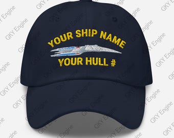 Personalized Prometheus Class Starship Dad Hat: Your Ship Name, Your Hull Number!