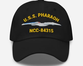 Gorra de papá USS Pharaoh NCC-84315 - Gorra de barco bordada