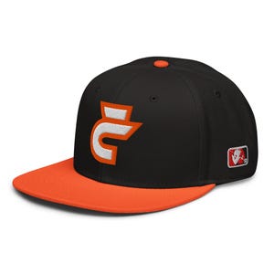 Urchins Cap (Orange) Embroidered Snapback Hat