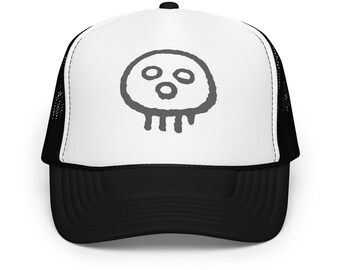 Acht Side Order Foam Trucker Hat for Cosplay! Black & White Trucker Baseball Cap