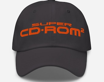 HE System Super CD-ROM2 Retro Gamer Dad Hat