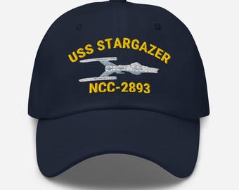 USS Stargazer NCC-2893 Starship Dad Hat