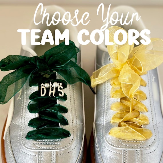 Satin Shoe Laces Cheer Team Gift Shoe String for Sneaker Laces Spirit Week Shoe laces Fashion Shoe accessories Ribbon laces for dance team