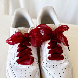 Satin Shoe laces Shoe Strings for Sneakers Laces for Shoes Cute Shoe laces, Fashion Shoe accessories Ribbon shoe laces for wedding sneakers