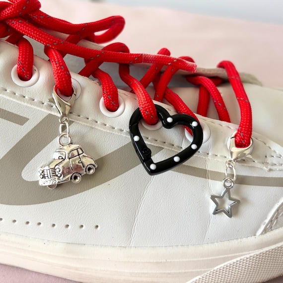 Heart Shoe Charm for Sneaker Decoration Shoelaces paracord laces for shoe accessories star shoe charm shoelaces with charm shoe clip