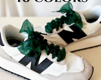 Satin Shoe laces Shoe Strings for Sneakers Laces for Shoes Cute Shoe laces, Fashion Shoe accessories Ribbon shoe laces for wedding sneakers