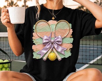 Pickleball Mom Shirt, Pickleball Gift for Her, Preppy Pickleball Lover Tee, Pickleball Player Gift, Pickleball Team Coach Shirt