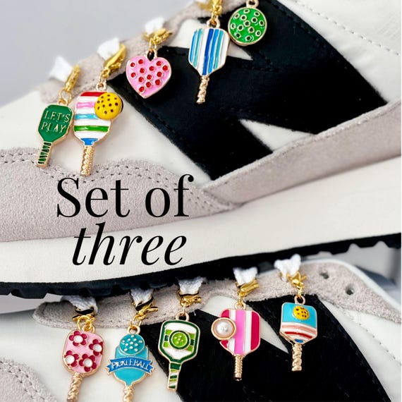 Gift for pickleball lover pickle ball shoe charm gift for team members pickleball player gift shoe lace charm accessories for women stocking