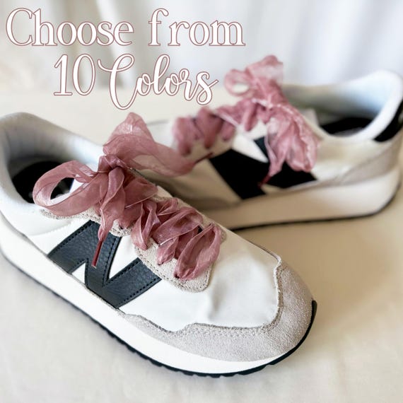 Satin Shoe laces Shoe Strings for Sneakers Laces for Shoes Cute Shoe laces Fashion Shoe accessories Ribbon shoe laces for wedding sneakers