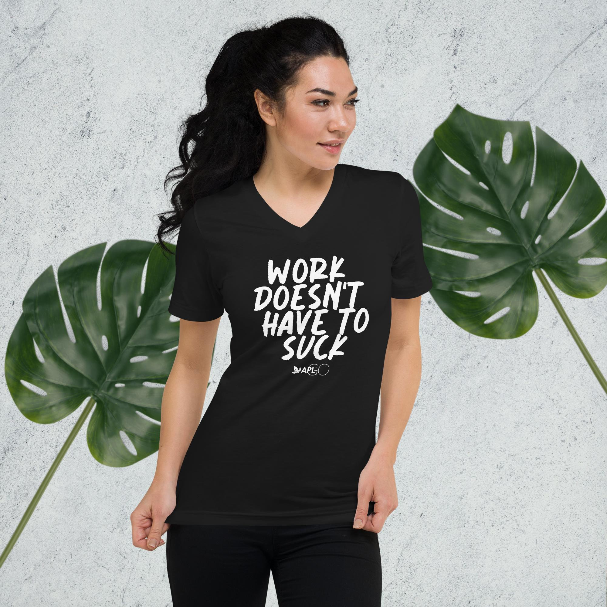 Unisex Short Sleeve V-Neck T-Shirt