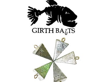 4oz Pyramid Sinkers (100 Pack) Lead Fishing weight Free Shipping Made in the USA