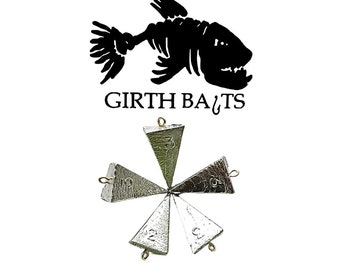 3oz Pyramid Sinkers (50 Pack) Lead Fishing weight Free Shipping Made in the USA