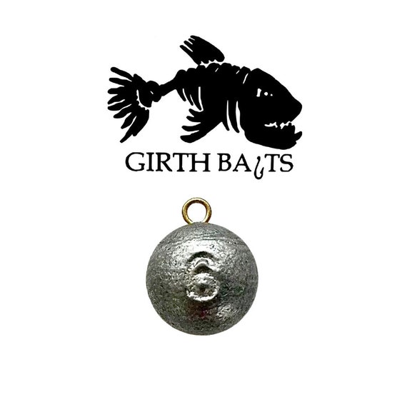 6oz Cannonball Sinkers (100 Pack) Lead Fishing Weight Free