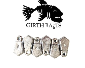 4oz Flat Bank Sinker (100 Pack) Lead Fishing weight Free Shipping Made in the USA