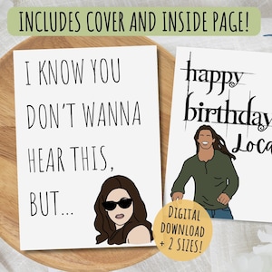 Happy Birthday Loca Card, Where The Hell Have You Been Loca, verlegen introvert heeft een hekel aan aandacht, popcultuur Rattie, digitale download afdrukbare