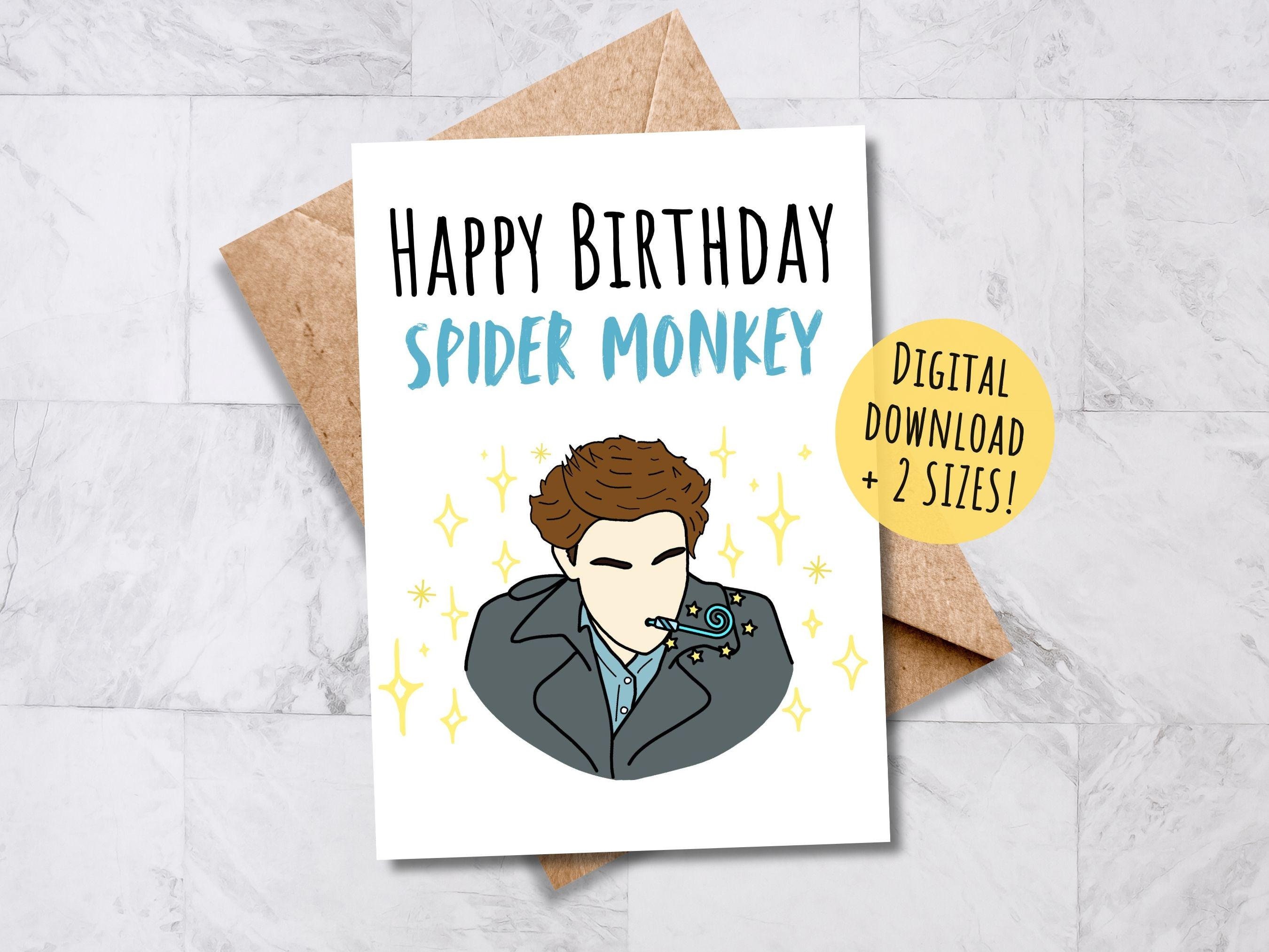 Happy Birthday Card Stupid - Etsy