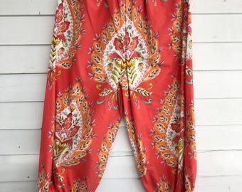 Xsmall-Large Orange Bloomers, pants, Women Bloomers, cotton bloomer, Pants, shorts, knickers, lingerie, anti chafing, cottagecore, sleepwear