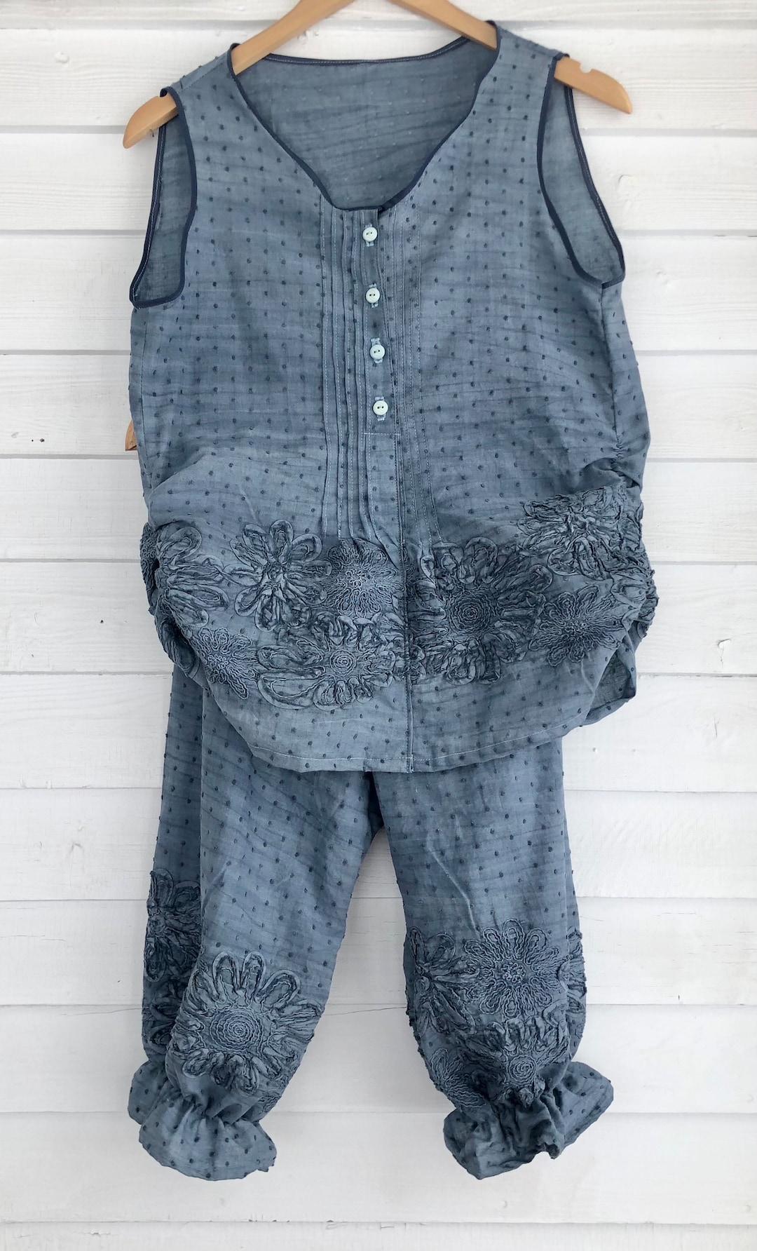 Smocked Tie Top & Bloomers - Strawberry Picnic Swiss Dot main image 0
