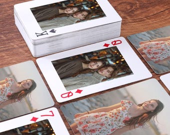 Custom Photo Playing Cards: Personalized Gift for Couples, Family