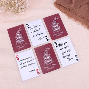Personalized Playing Cards Guest Book: Custom Wedding Keepsake, Signing Book