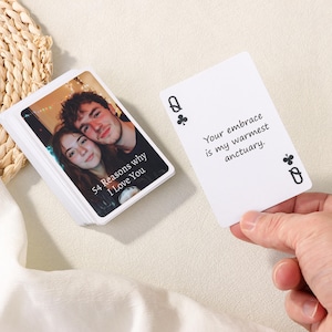 Personalized Love Letter Alternative - Custom Playing Cards, for Handwritten Notes, Perfect Valentine's Gift for Boyfriend or Girlfriend