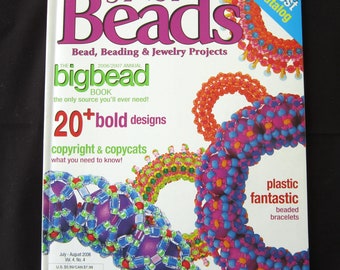 Bead Magazine, Step by Step Beads, July August 2006, Vintage Used Magazine