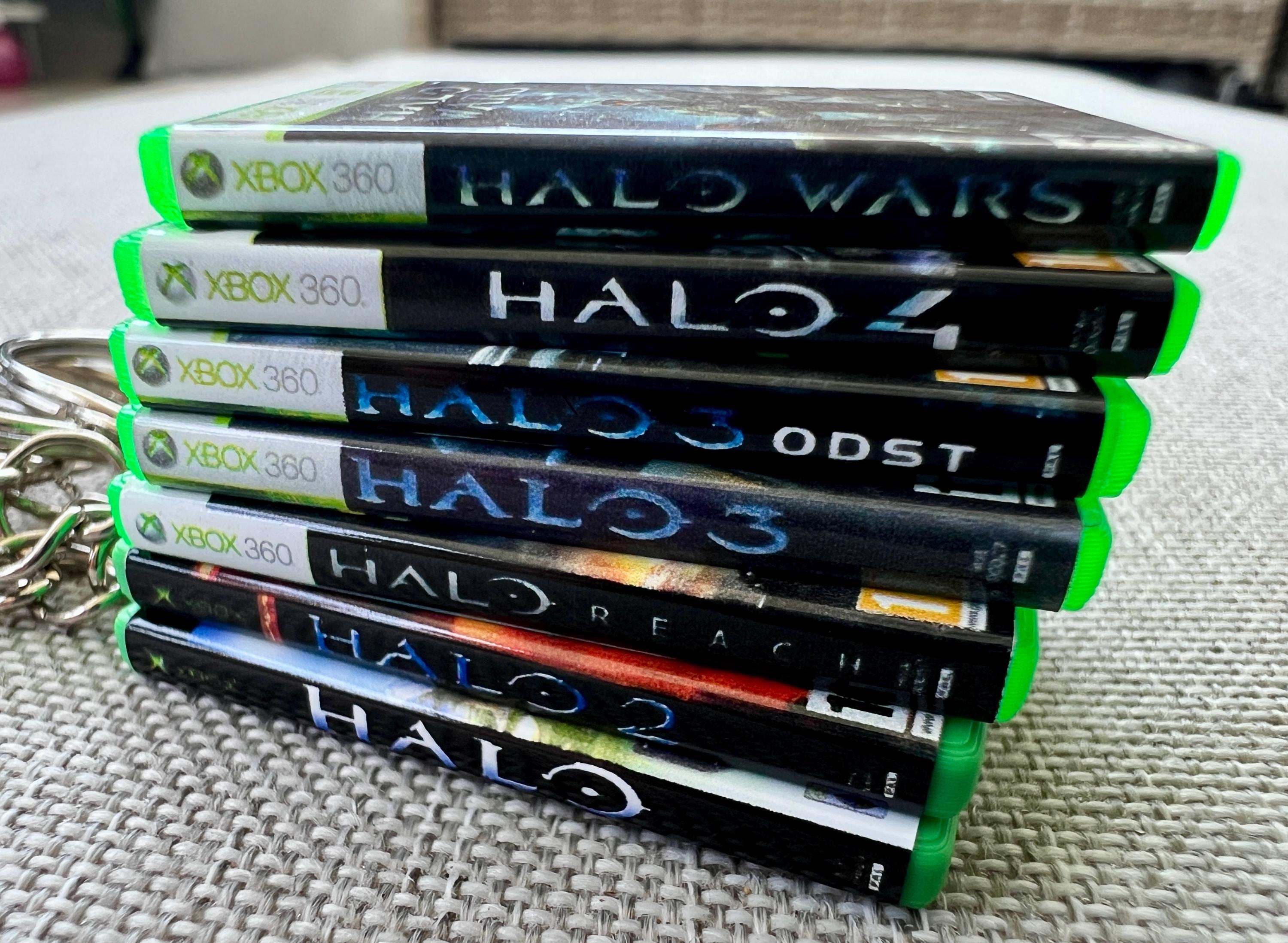 Xbox 360 Halo Personalized Mini Game Keychain, Handmade 3D Printed