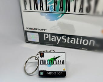 Final Fantasy VII Keychain: Personalized PS1 Gamer Gift