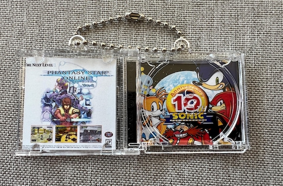 Sonic Adventure NFC Keychain: Handmade Sega Dreamcast Gamer Gift 