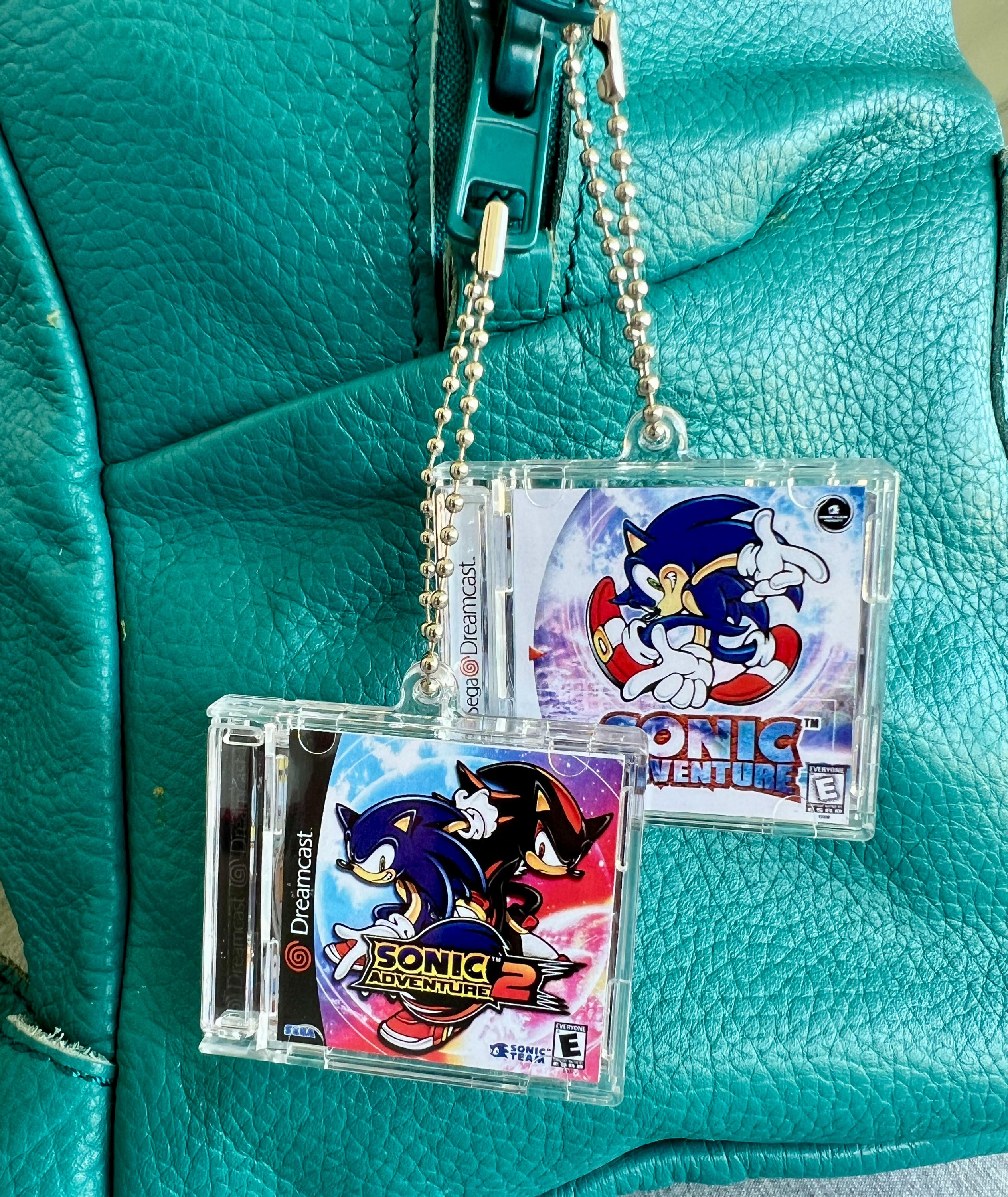 Sonic Adventure NFC Keychain: Handmade Sega Dreamcast Gamer Gift