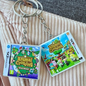 Mini llavero de Animal Crossing, estuche para juego de Nintendo, regalo para gamers geeks, llavero impreso en 3D, regalo personalizado único