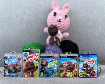 Little Big Planet Keychain, Handmade 3D Printed PS3 Game Keyring