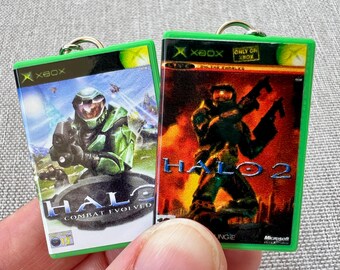 Xbox 360 Halo Personalized Mini Game Keychain, Handmade 3D Printed