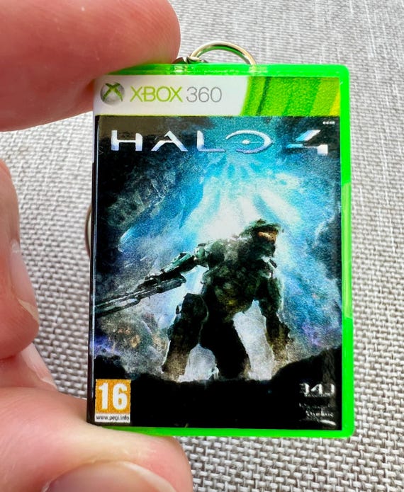 Xbox 360 Halo Personalized Mini Game Keychain, Handmade 3D Printed