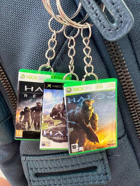Xbox 360 Halo Personalized Mini Game Keychain, Handmade 3D Printed