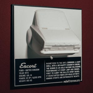 Ford Escort MKI - Rally Sport 1600 | 3D Car Print | Art Print | Wall Decor