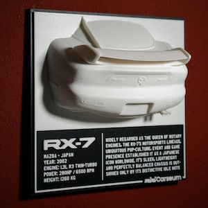 Mazda RX-7 | 3D Car Print | Art Print | Wall Decor