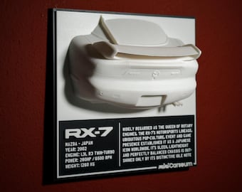 Mazda RX-7 | 3D Car Print | Art Print | Wall Decor