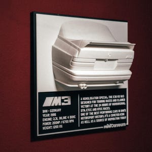 BMW E30 M3 | 3D Car Print | Art Print | Wall Decor