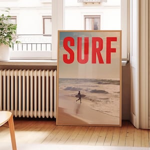 Surf Poster, Surf Wandkunst, Küsten Surf Poster, Fotografie Surf Print, Ozean Kunstdruck, Strand Poster, Strand Haus Dekor, Surf Geschenk