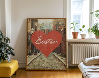 Arte de parede de Boston, impressão de Boston, pôster de Boston, arte de parede da cidade, decoração de Boston, foto de Boston, impressão de viagem, pôsteres de viagem, decoração de casa