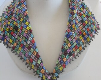 Collar Necklace, Shirt Collar Necklace, Colorful necklace