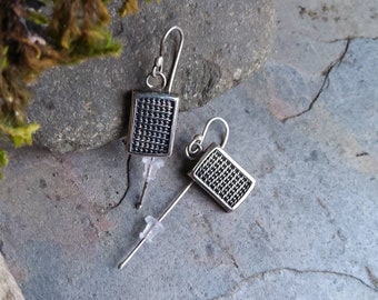 Sterling Silver Woven Wire Earrings