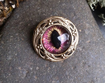 Magnetic Scarf Pin Brooch with Evil Eye