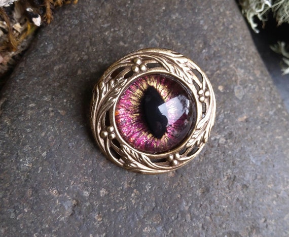 Magnetic Scarf Pin Brooch with Evil Eye
