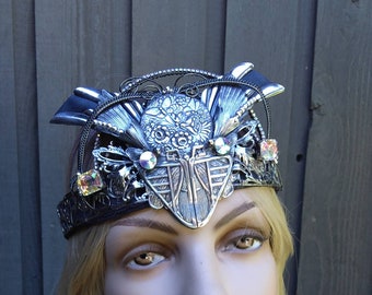 Gothic Steampunk Silver Crown