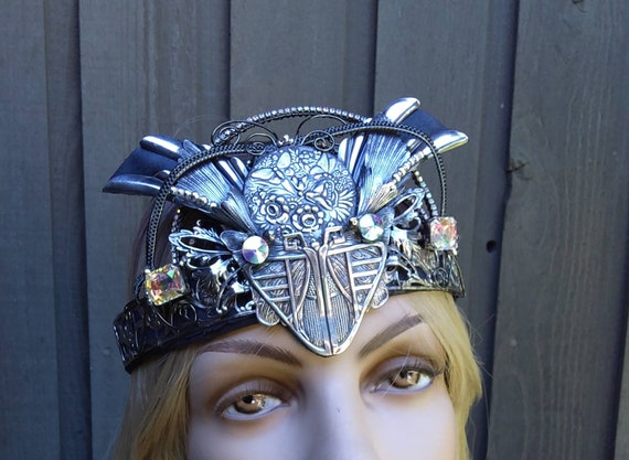 Gothic Steampunk Silver Crown