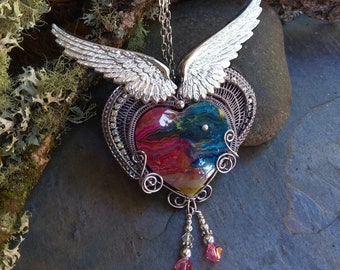 Gothic Steampunk Heart with Wings Part 1