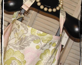 Linen Fresh Poppies Nursing Cover with Overall Buckle